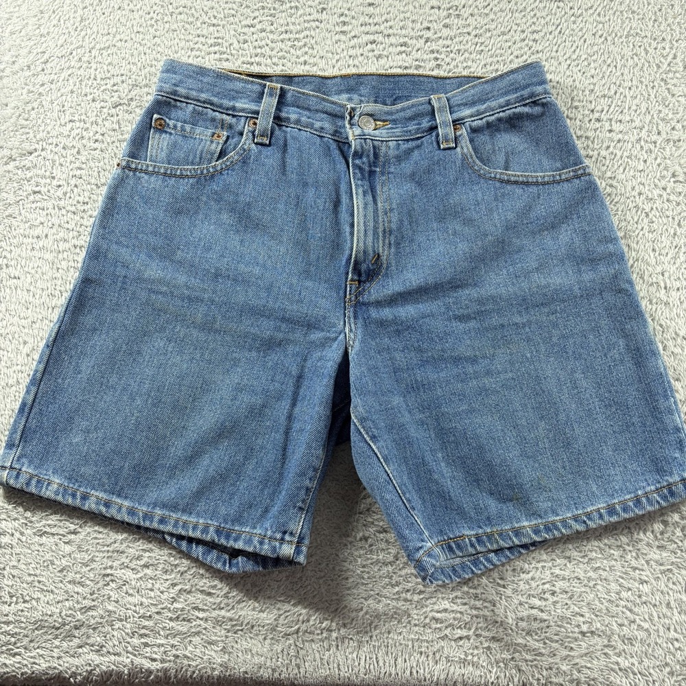 Vintage Levi Mid Rise Denim Shorts Womens MIS 8 100% Cotton Jorts